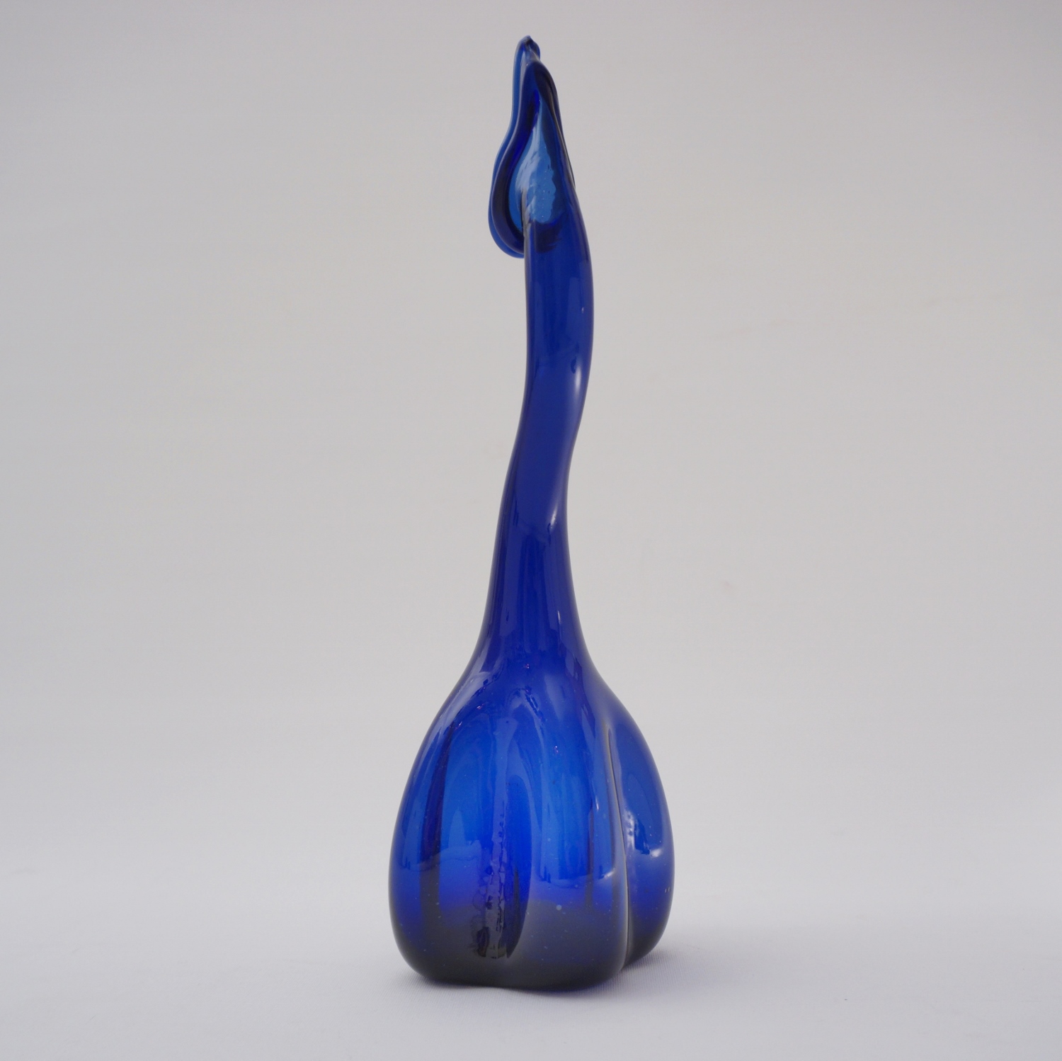 Antique Persian `tear catcher` vase bottle sprinkler, cobalt blue 