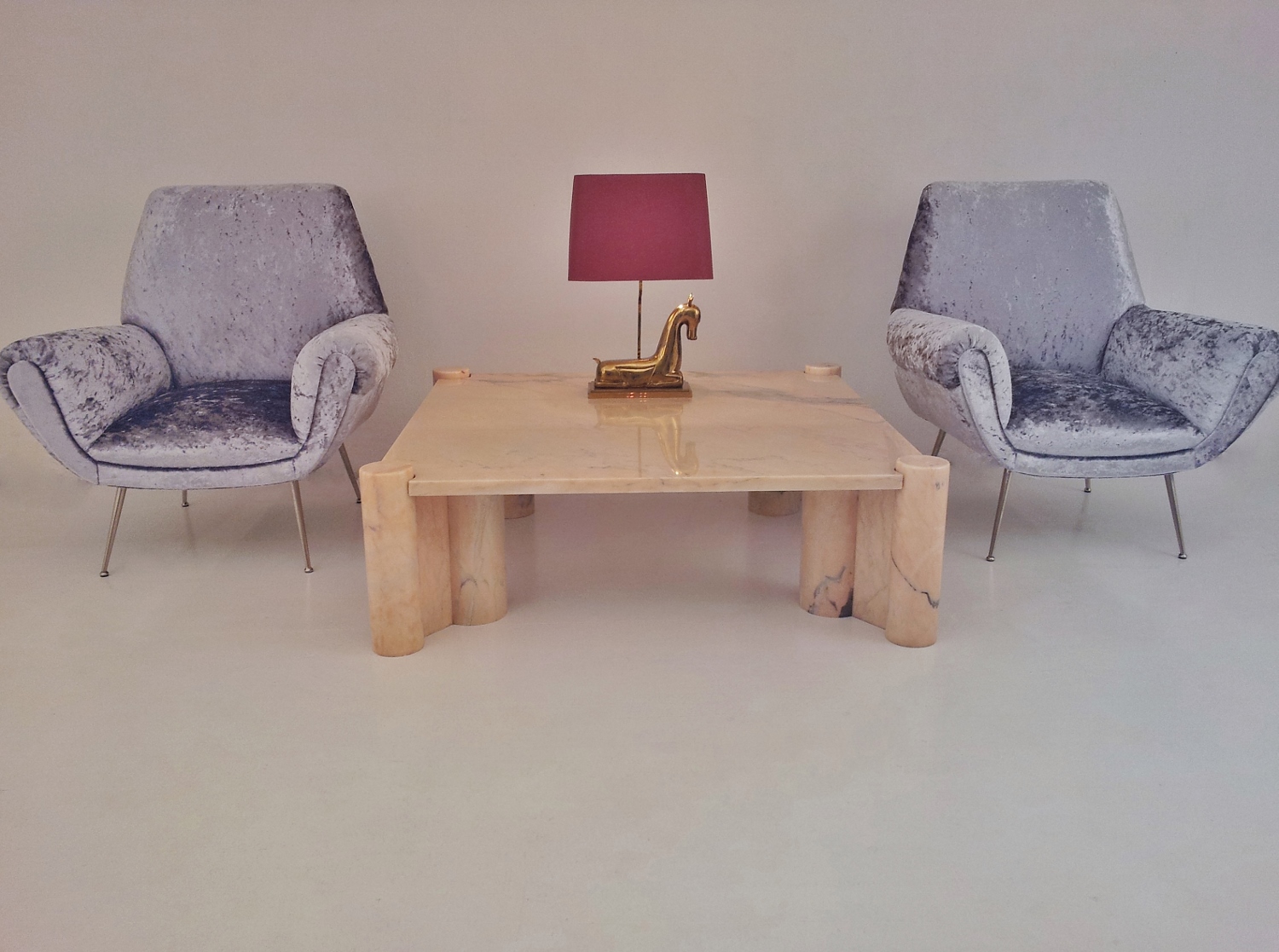 Gae Aulenti Vintage Jumbo Marble Coffee Table For Knoll 1965 Hover Over The Main Photo To Magnify Or Enlarge