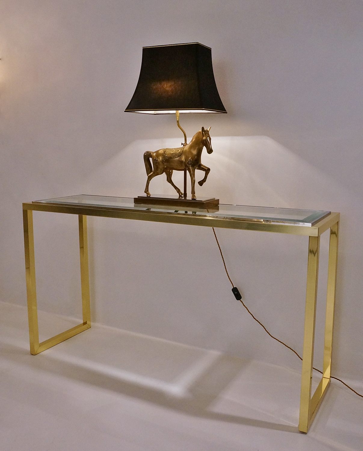 vintage horse table lamp