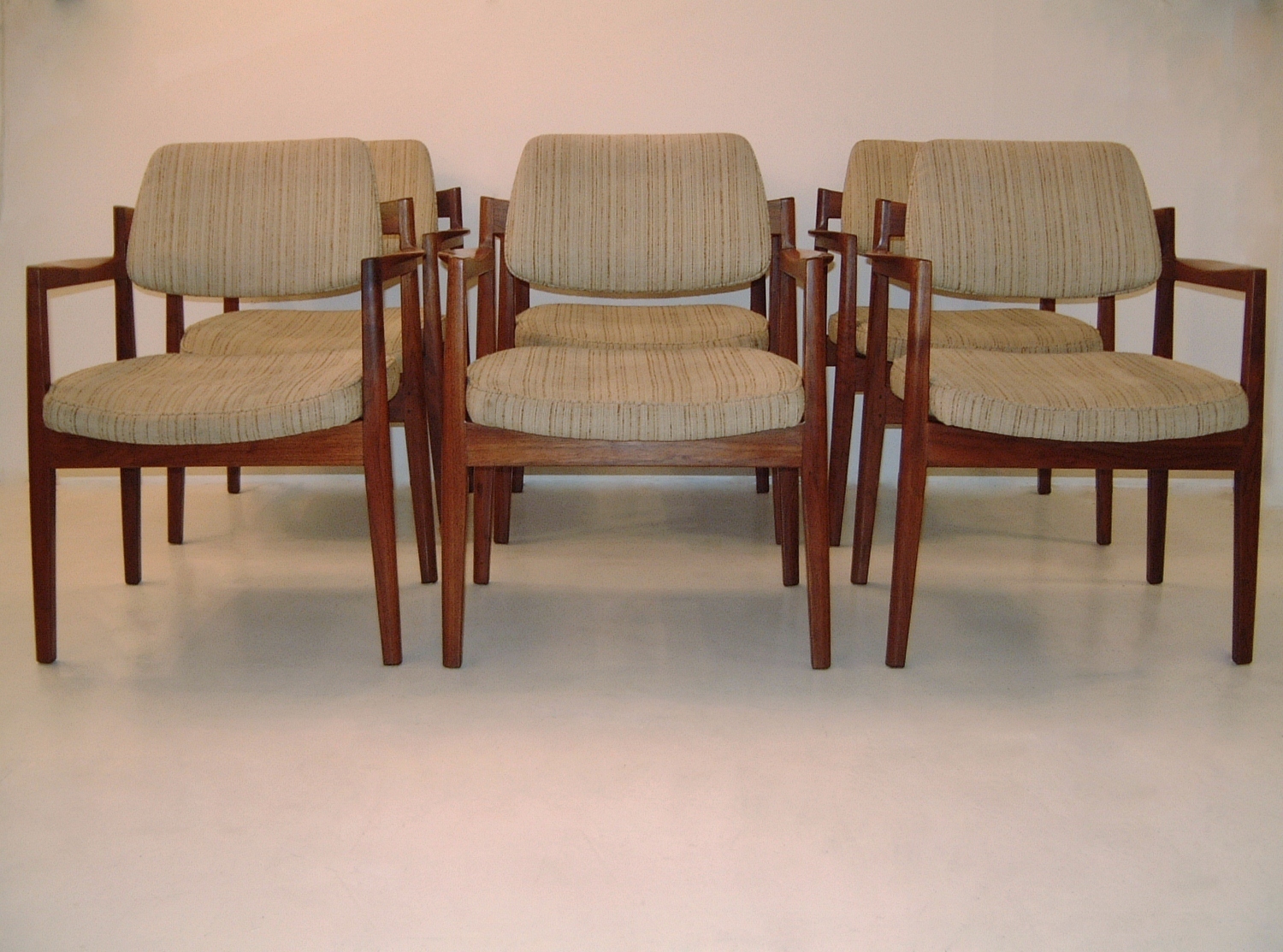 Jens Risom Vintage Dining Chairs Set Of Six 1950 S Ca Danish In Jens Risom Vintage Dining Chairs Set Of Six 1950 S Ca Danish In From Roomscape